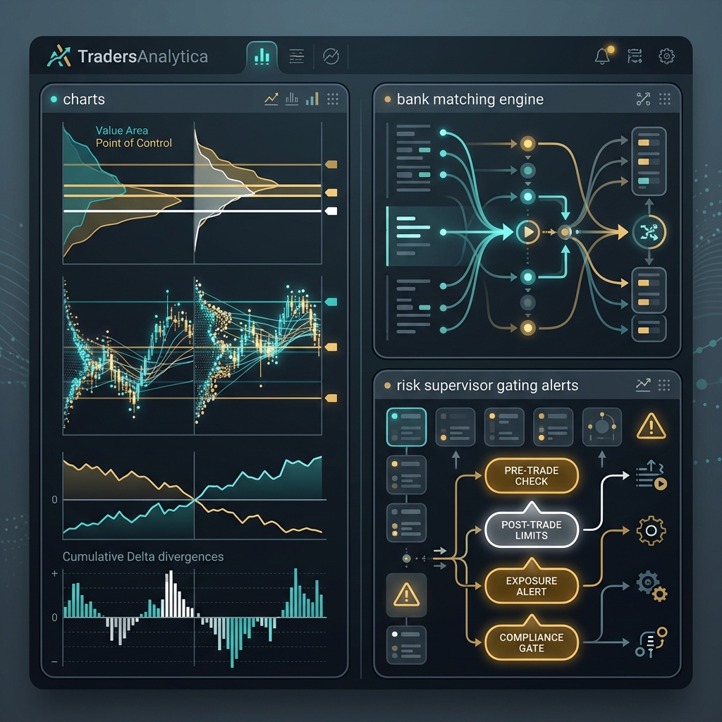 TradersAnalytica metrics matching interbank options delta hedging and risk gating models